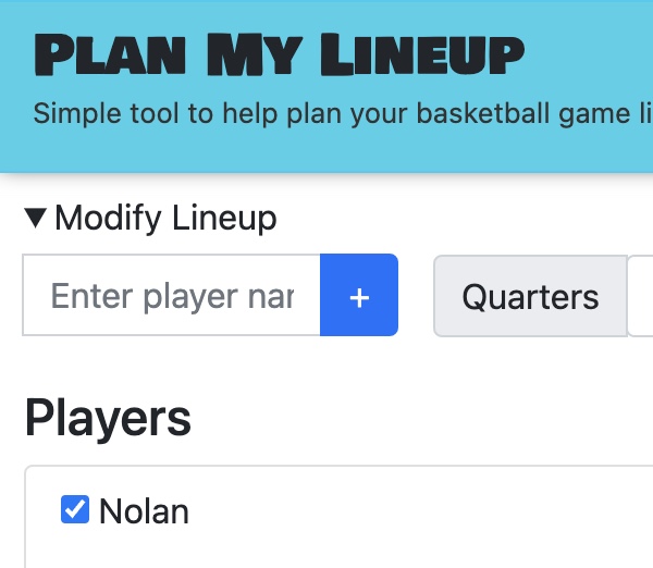 Plan My Lineup Logo